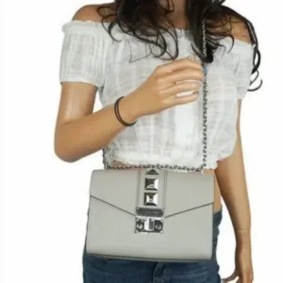 Michael Kors Cream Crossbody Bag with Silver Accents - Picture 10 of 11